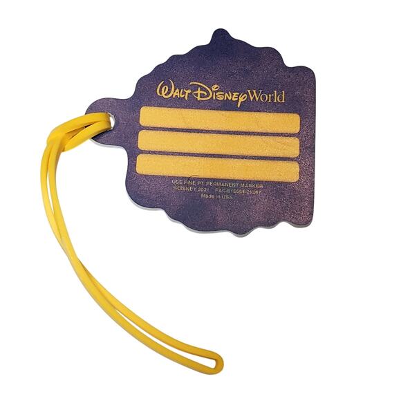 New Walt Disney World 50th Anniversary Luggage Tag with Cord Mickey Minnie - Picture 2 of 3